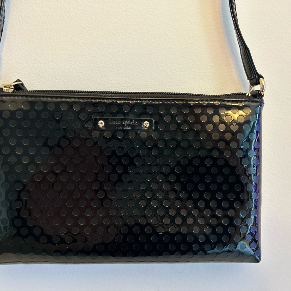 Kate Spade Amy Beale Street Glossy Patent Leather Polka Dot Crossbody Bag